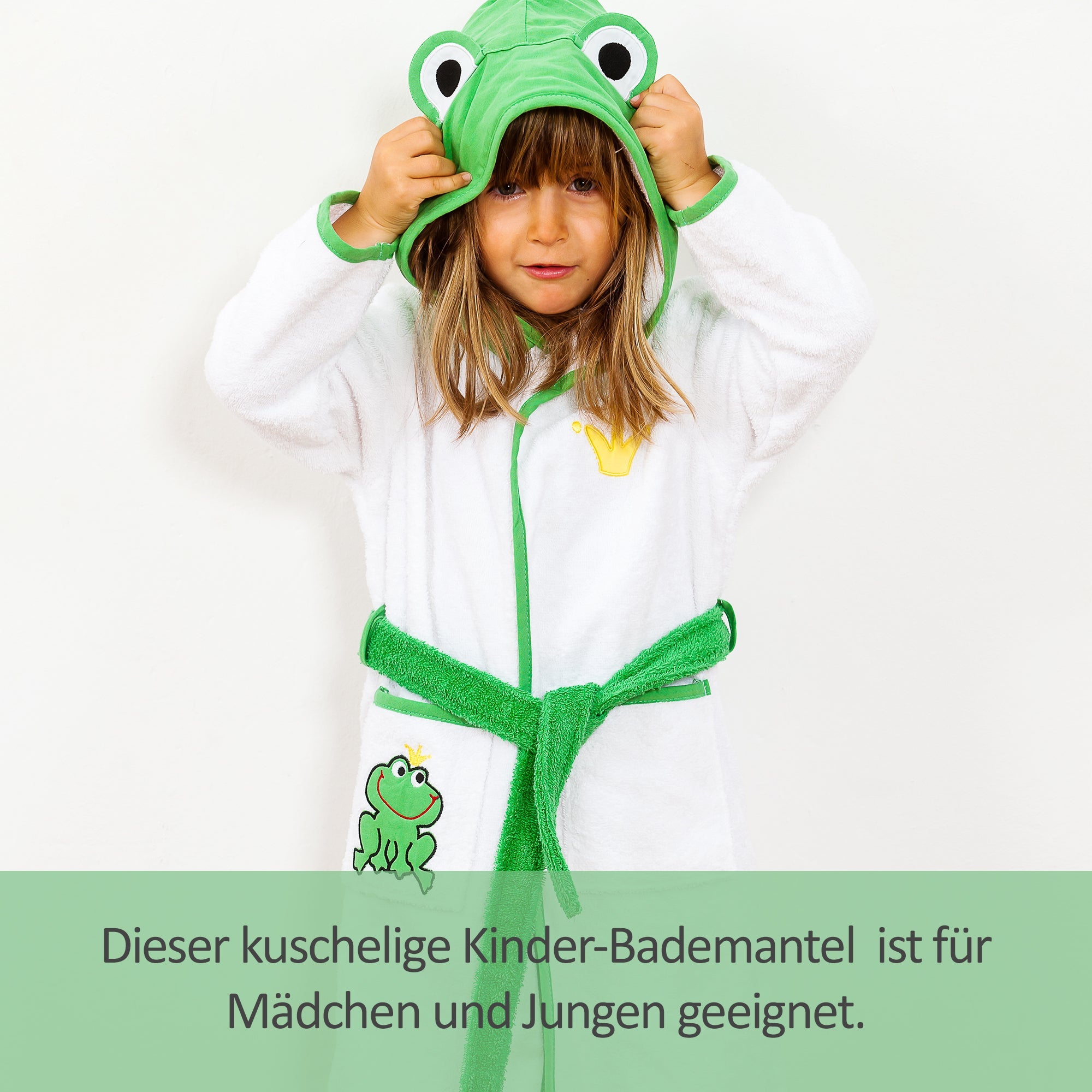 Bademantel Frosch mit toller Kapuze - Smithy