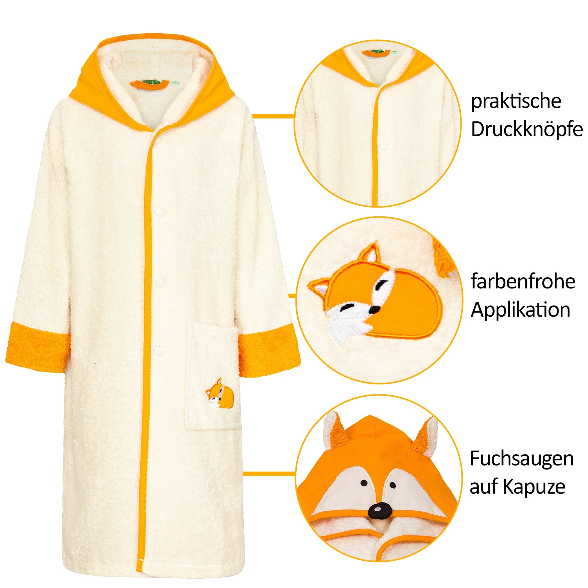 Bademantel Fuchs für Kinder - Smithy