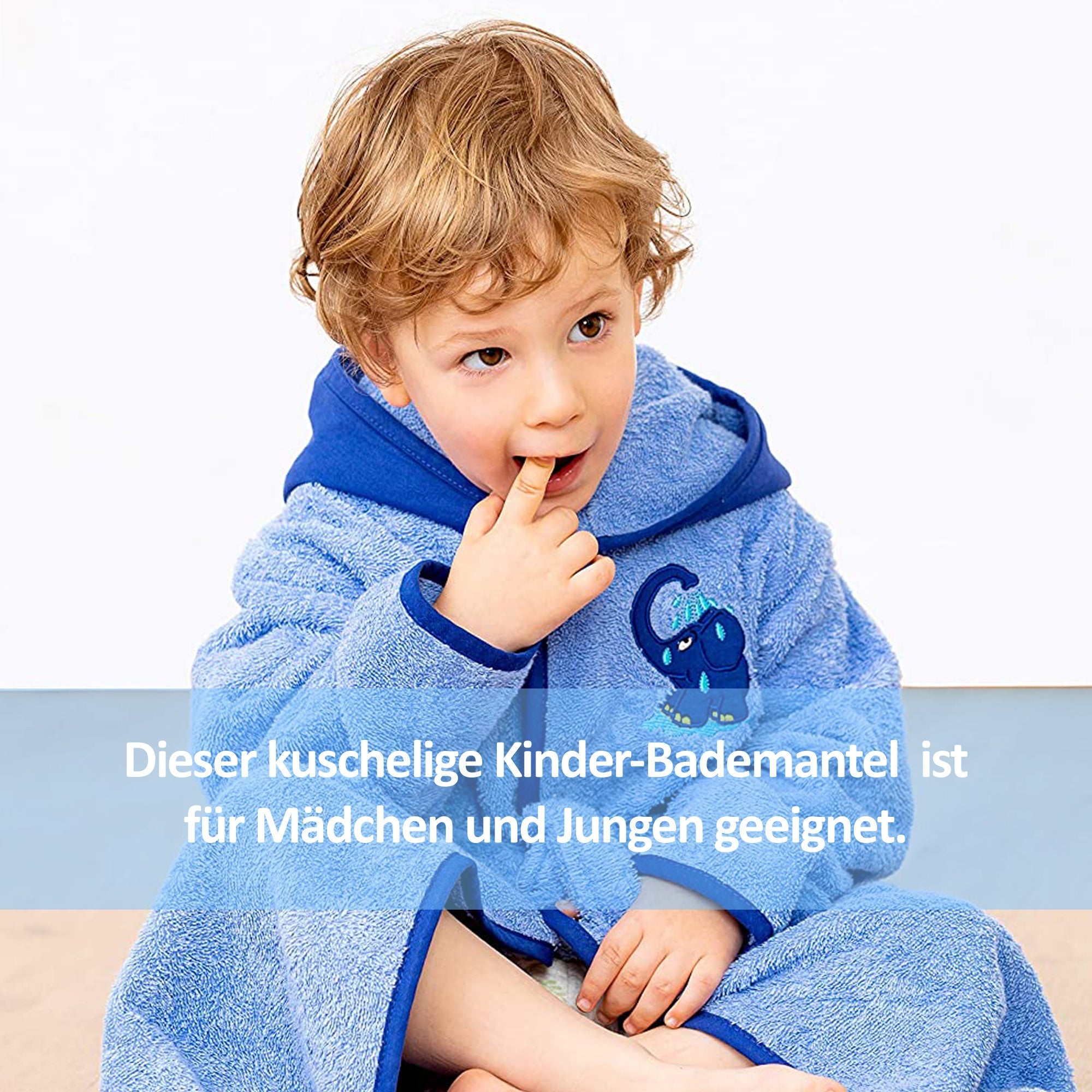 Bademantel mit dem blauen Elefanten - Smithy