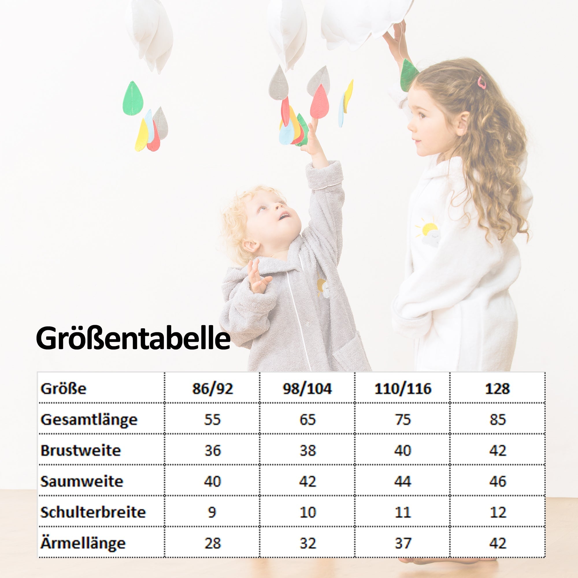 Bademantelel mit Regenbogen und Wolke - Smithy