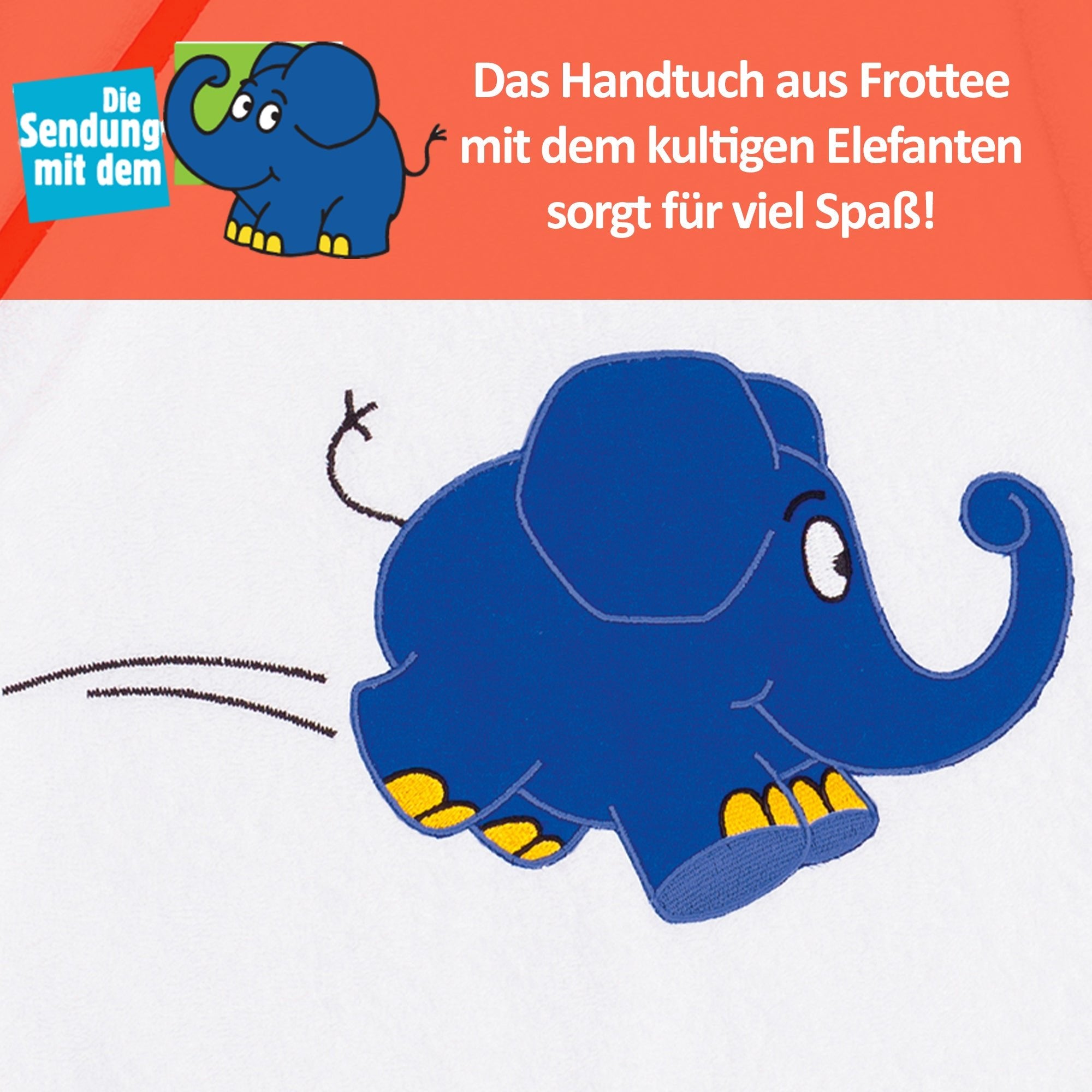 Handtuch Elefant, 50 x 100 - Smithy