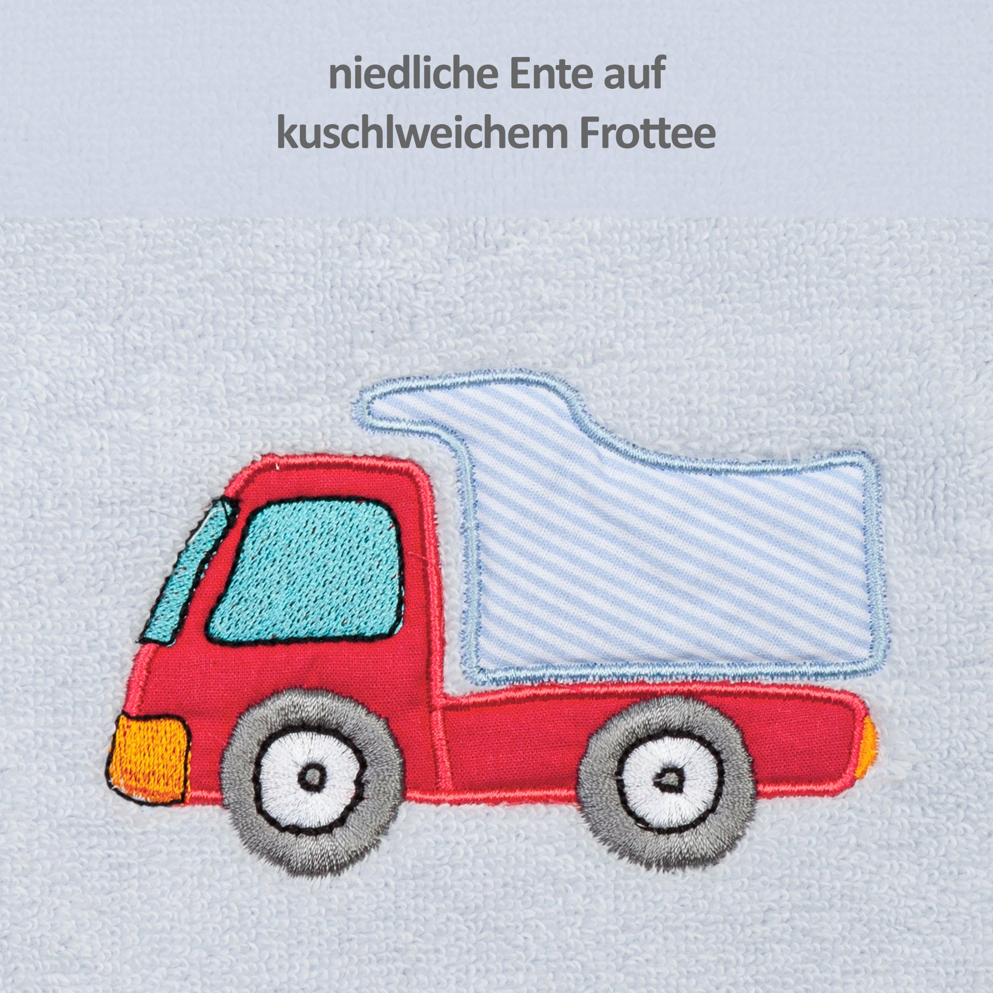 Handtuch Laster, hellblau (50x100 cm) - Smithy