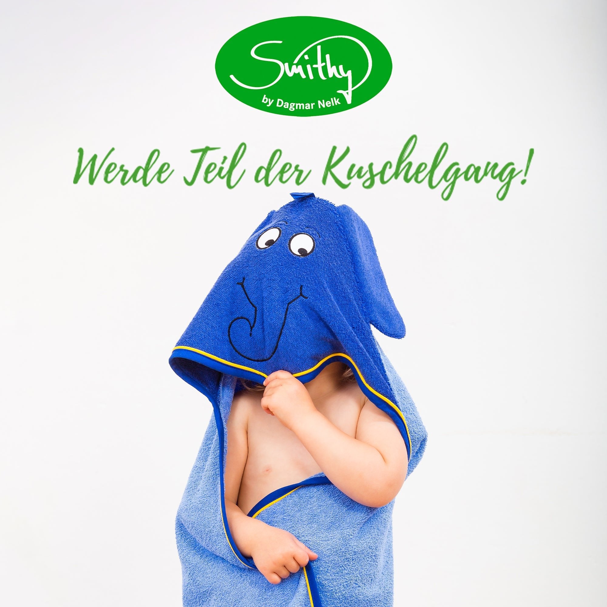Kapuzenhandtuch Elefant, 100 x100 - Smithy