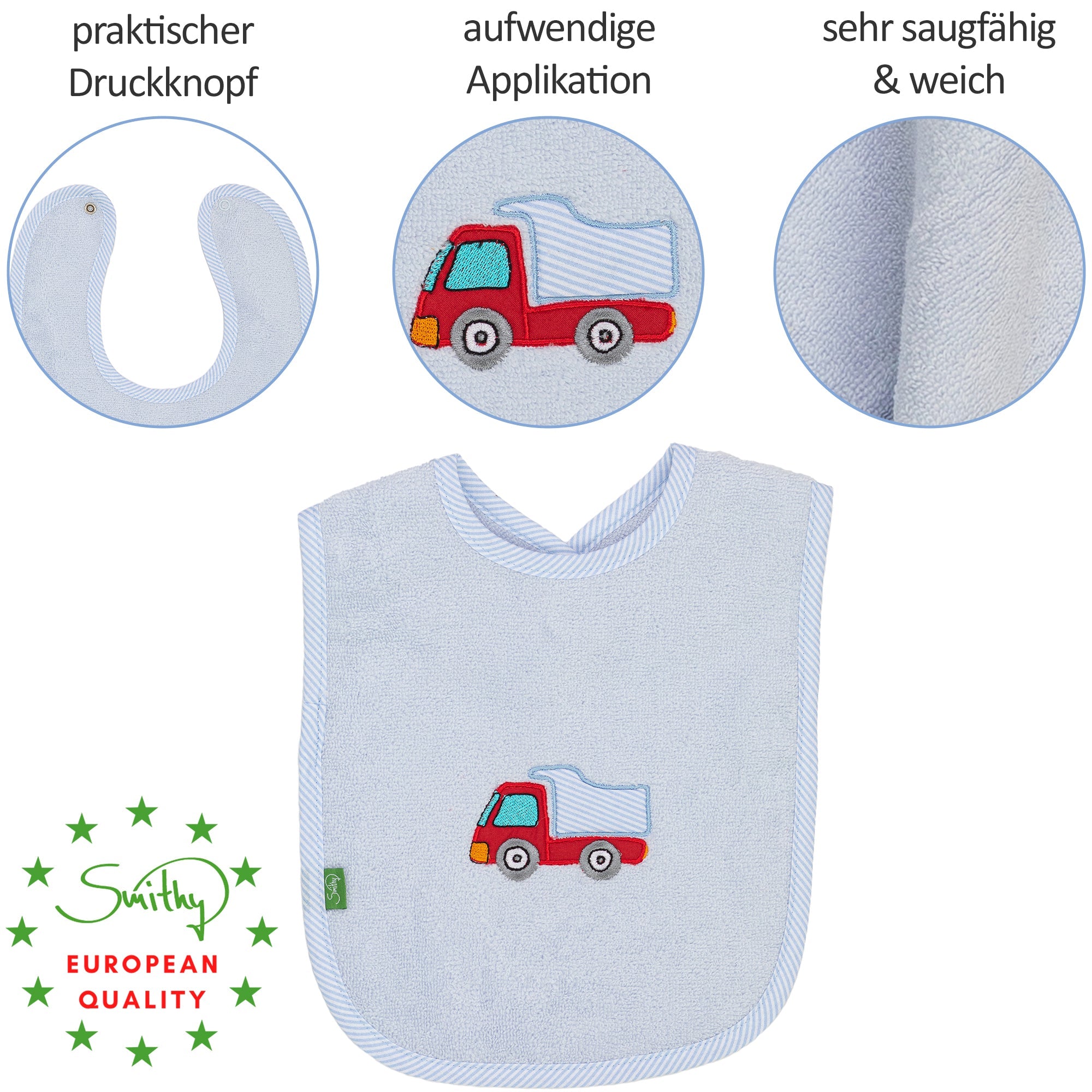 Lätzchen Laster, personalisiert - Smithy