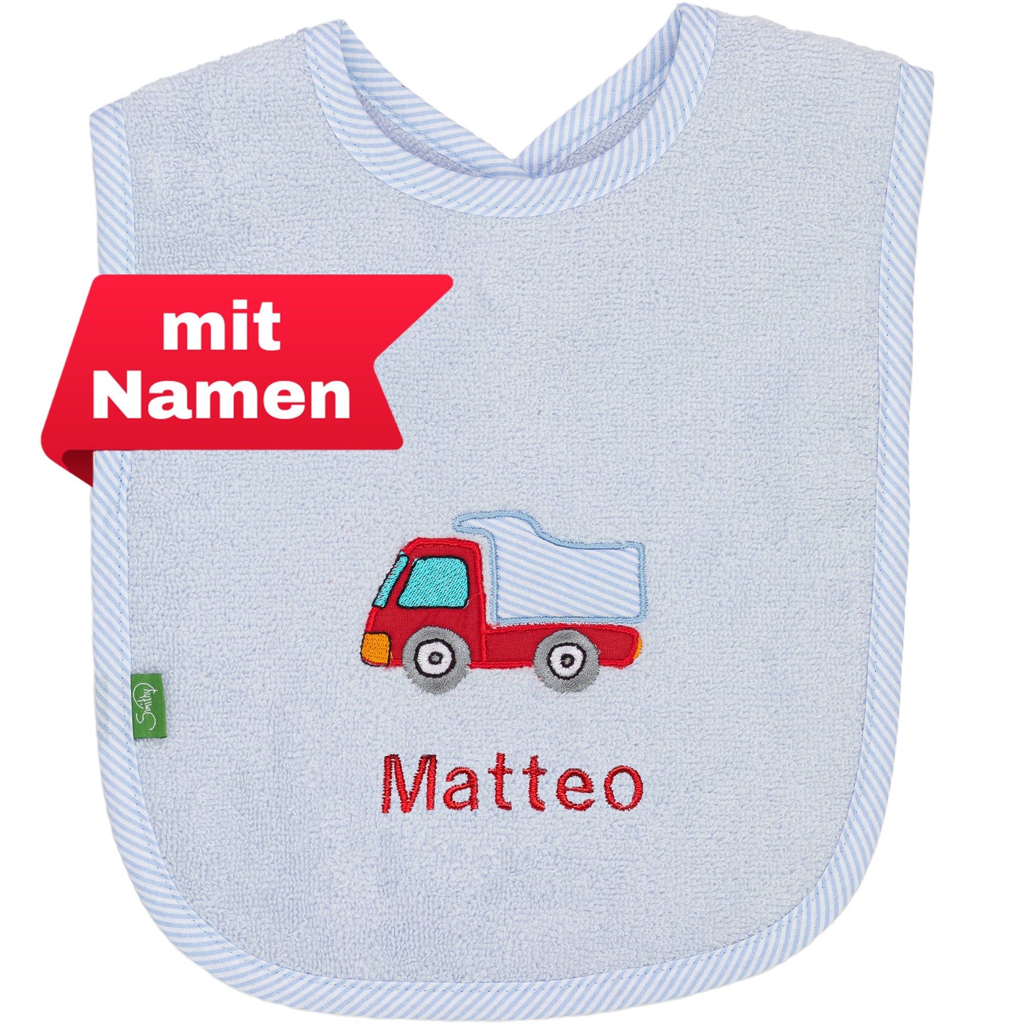 Lätzchen Laster, personalisiert - Smithy