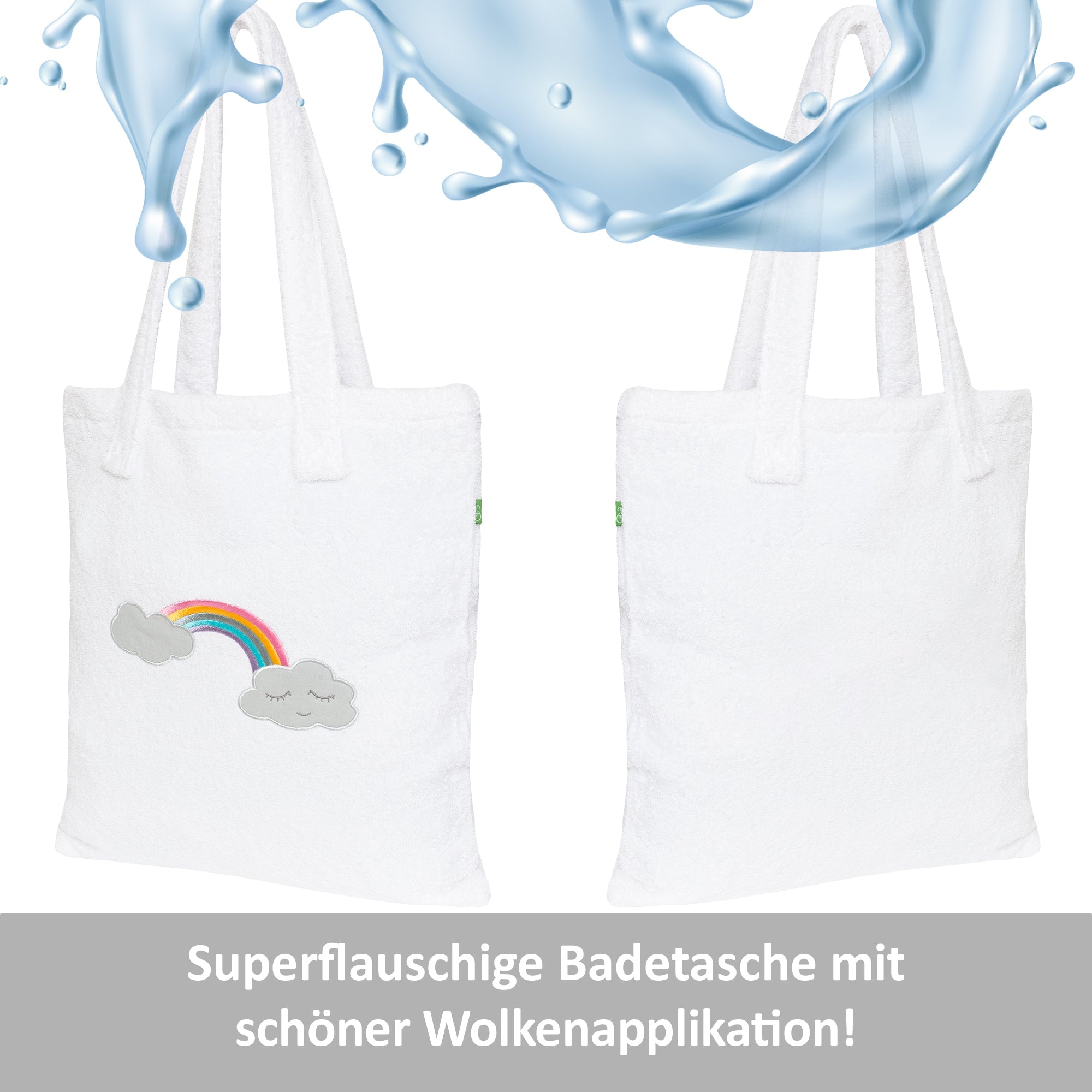 Tote Bag Wolke weiß, 40x38 - Smithy