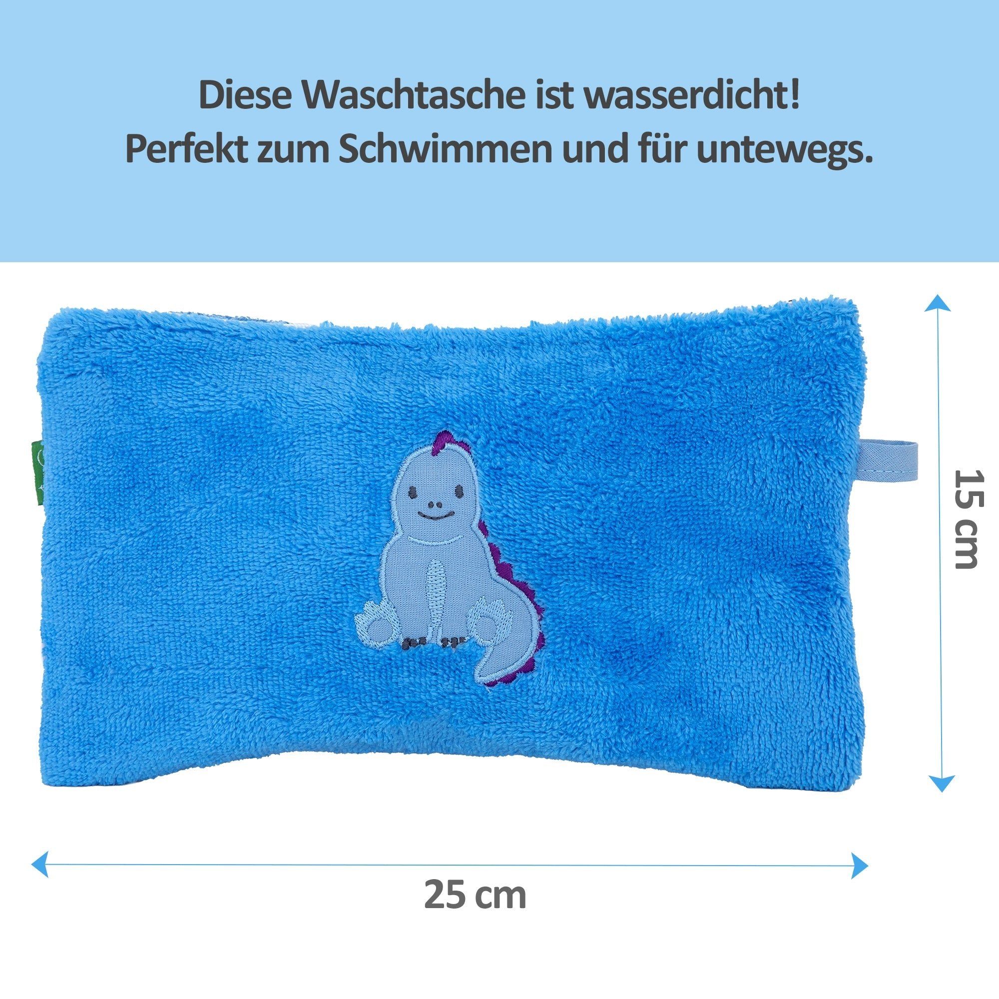 Waschtasche Dino, 15 x 25 cm - Smithy