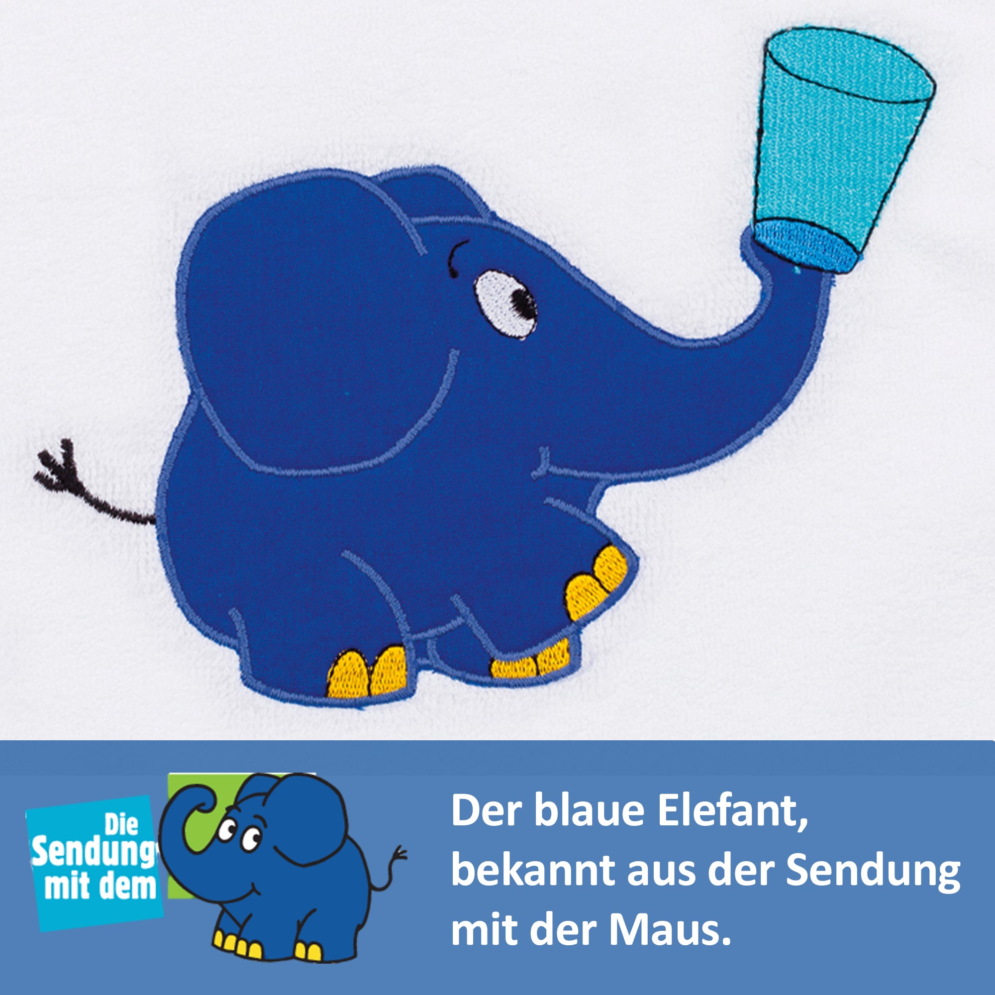 Lätzchen mit dem blauen Elefanten