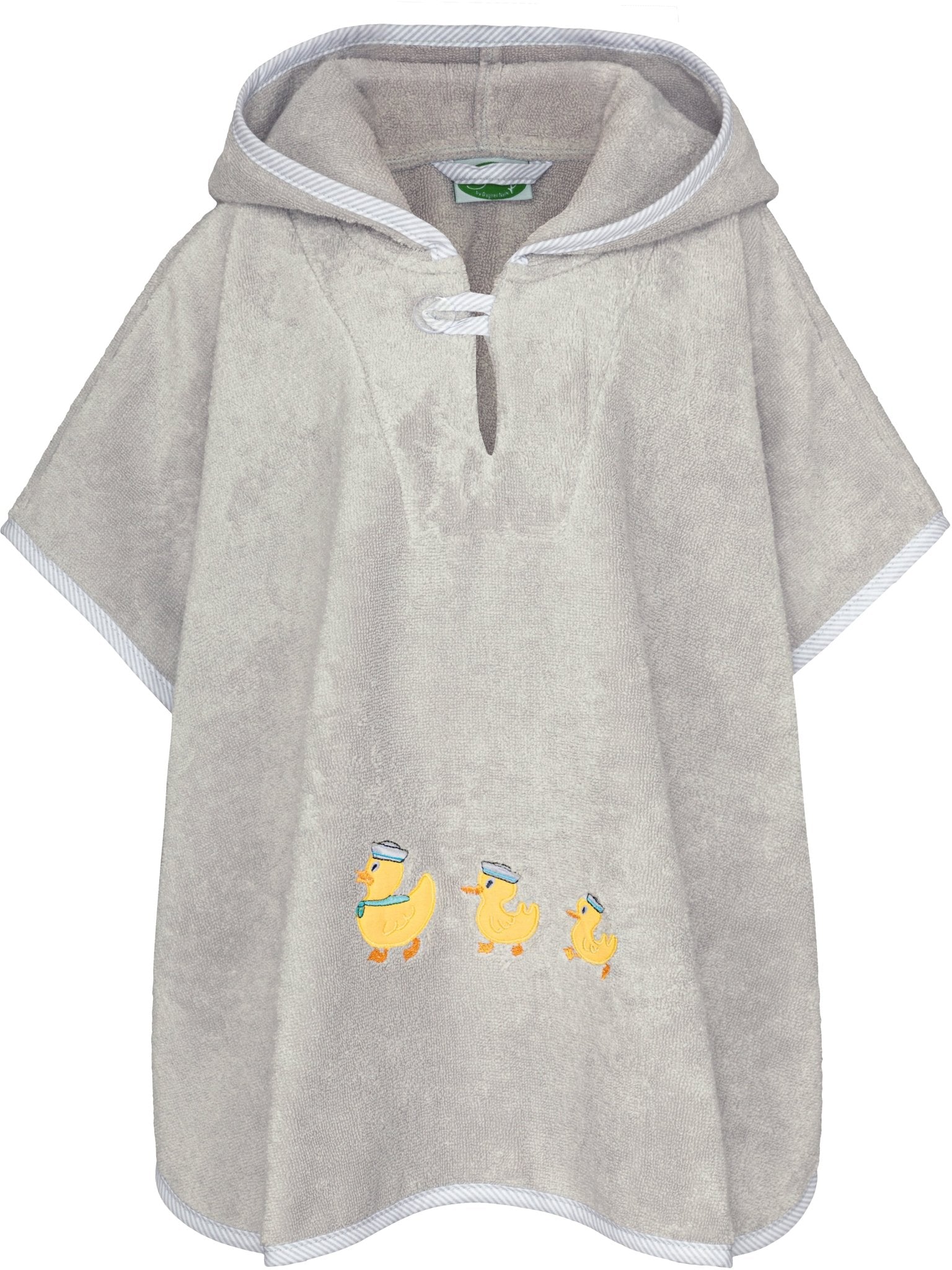 Badeponcho Premium Baumwolle, grau - Smithy