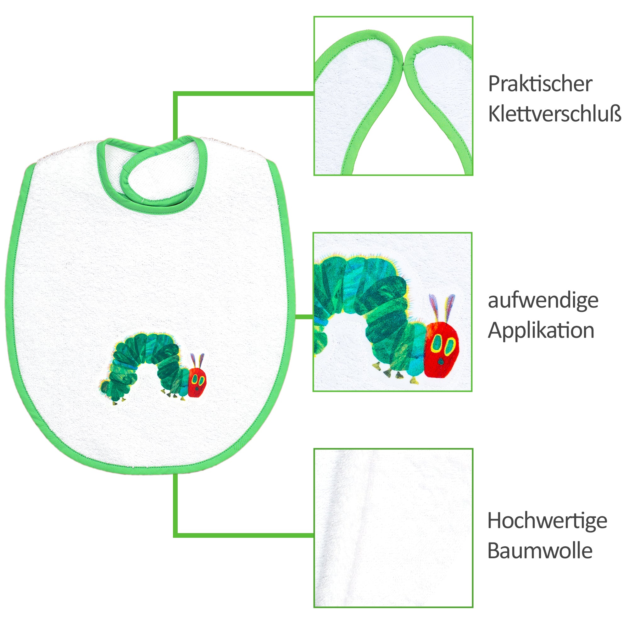 Lätzchen Raupe Nimmersatt, Raupe - Smithy