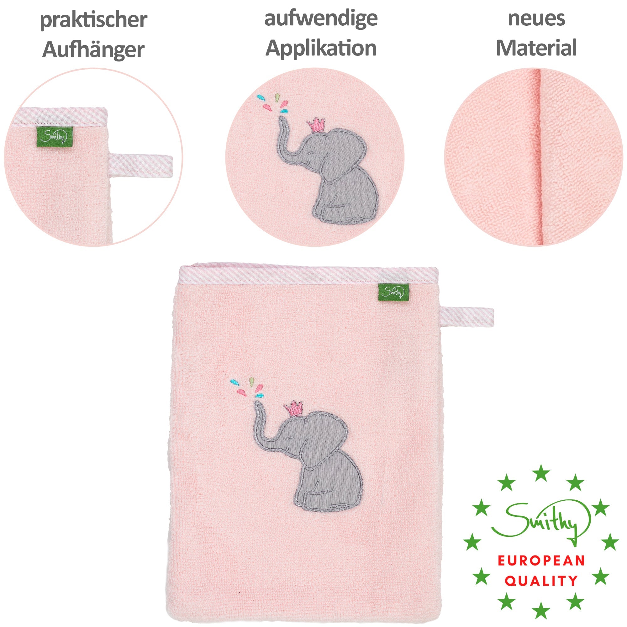 Premium Waschhandschuh Elefant - Smithy