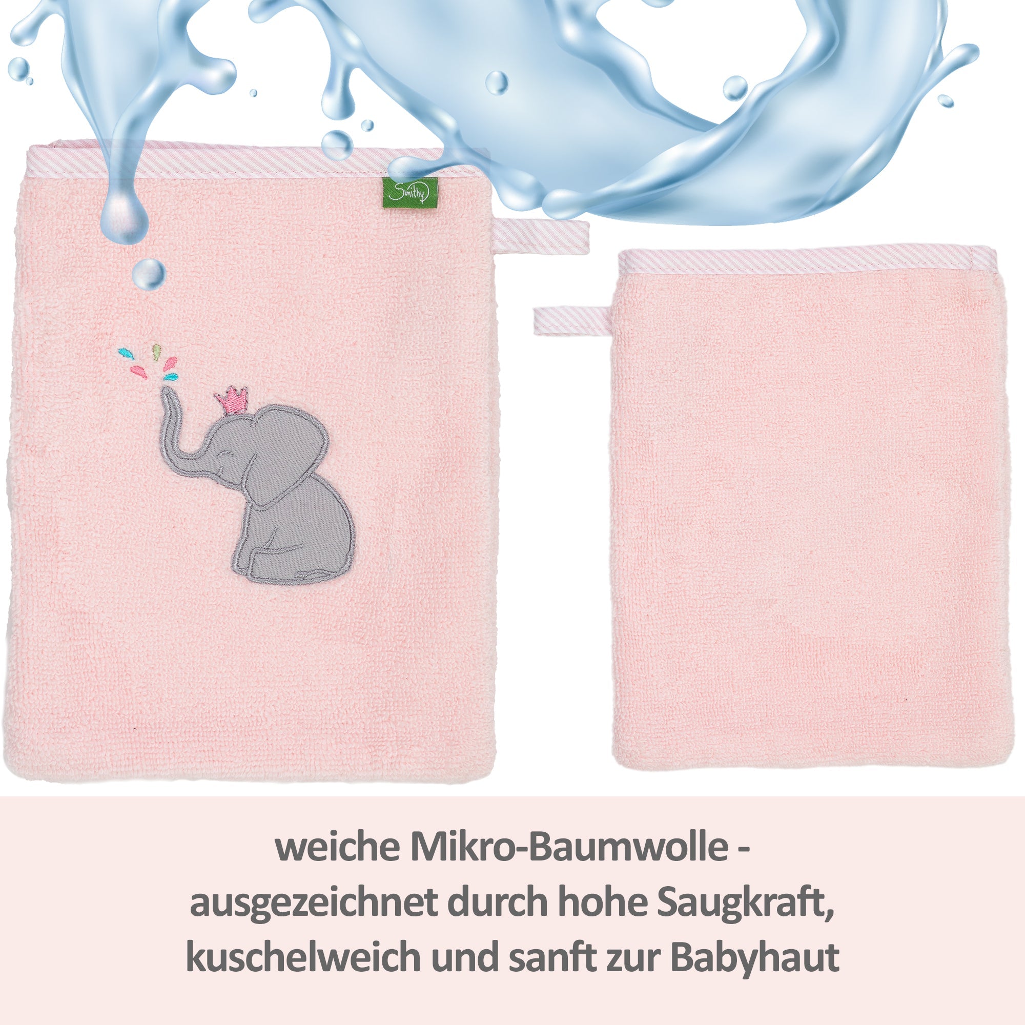 Premium Waschhandschuh Elefant - Smithy