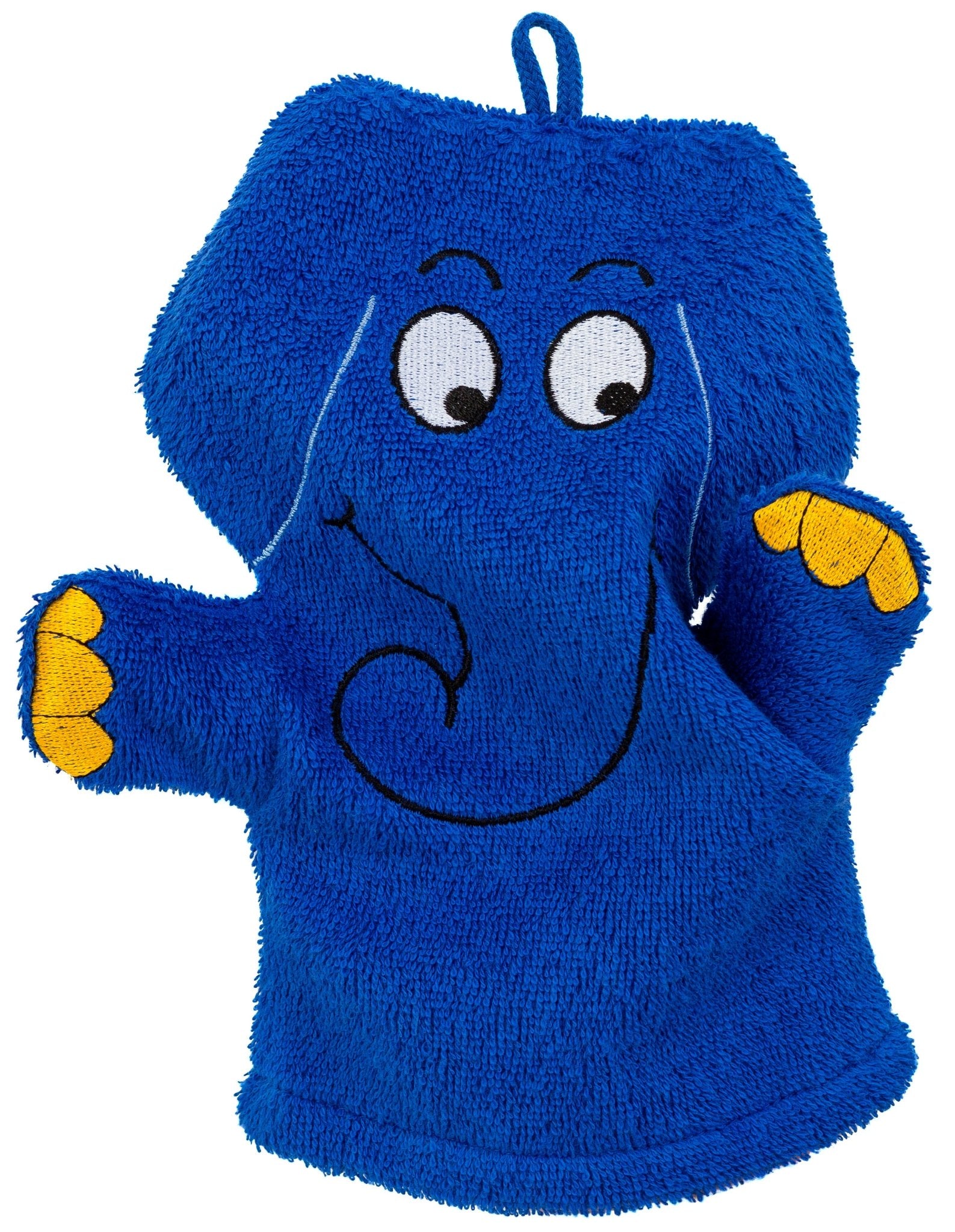 Waschhandschuh blauer Elefant - Smithy