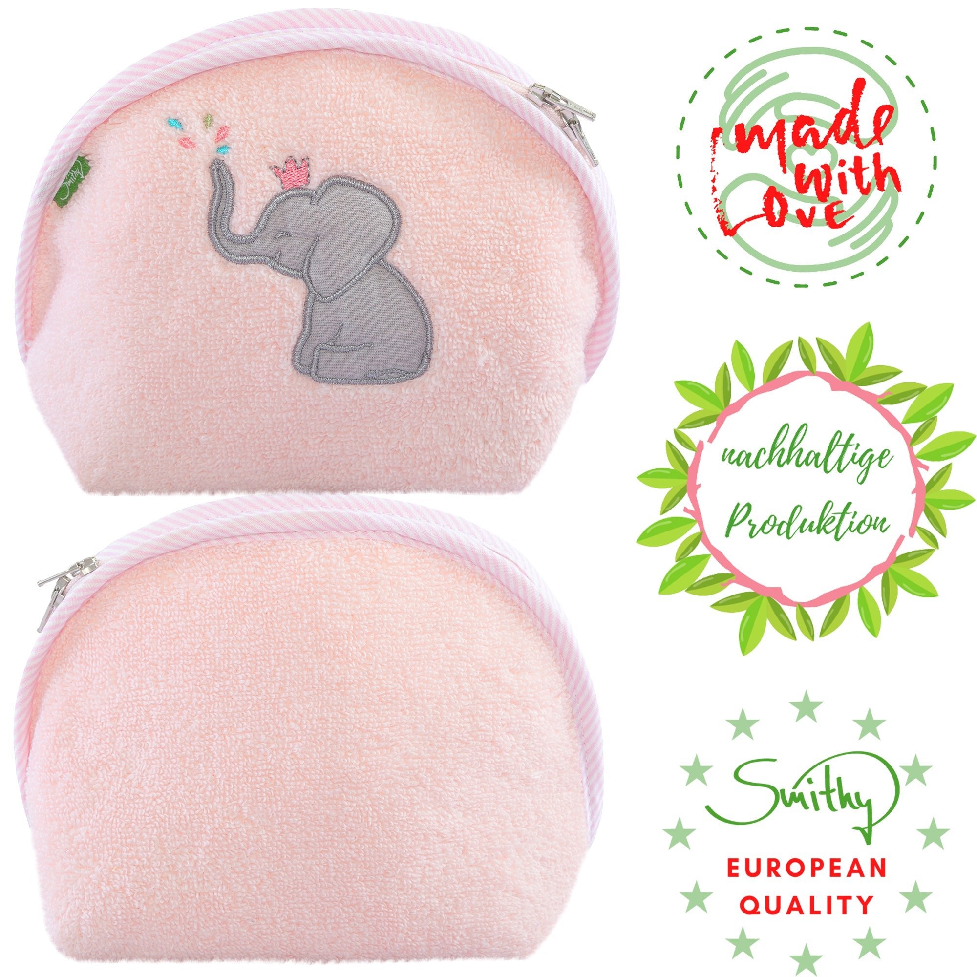 Waschtasche Elefant, rosa - Smithy